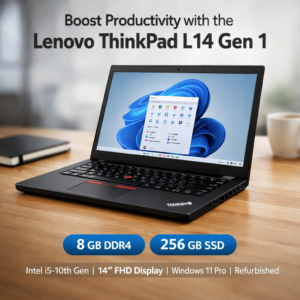 Lenovo ThinkPad L14 series Gen 1 - 8 GB DDR4 - 256 GB SSD - Intel Core i5 10th Gen 1.6 Ghz