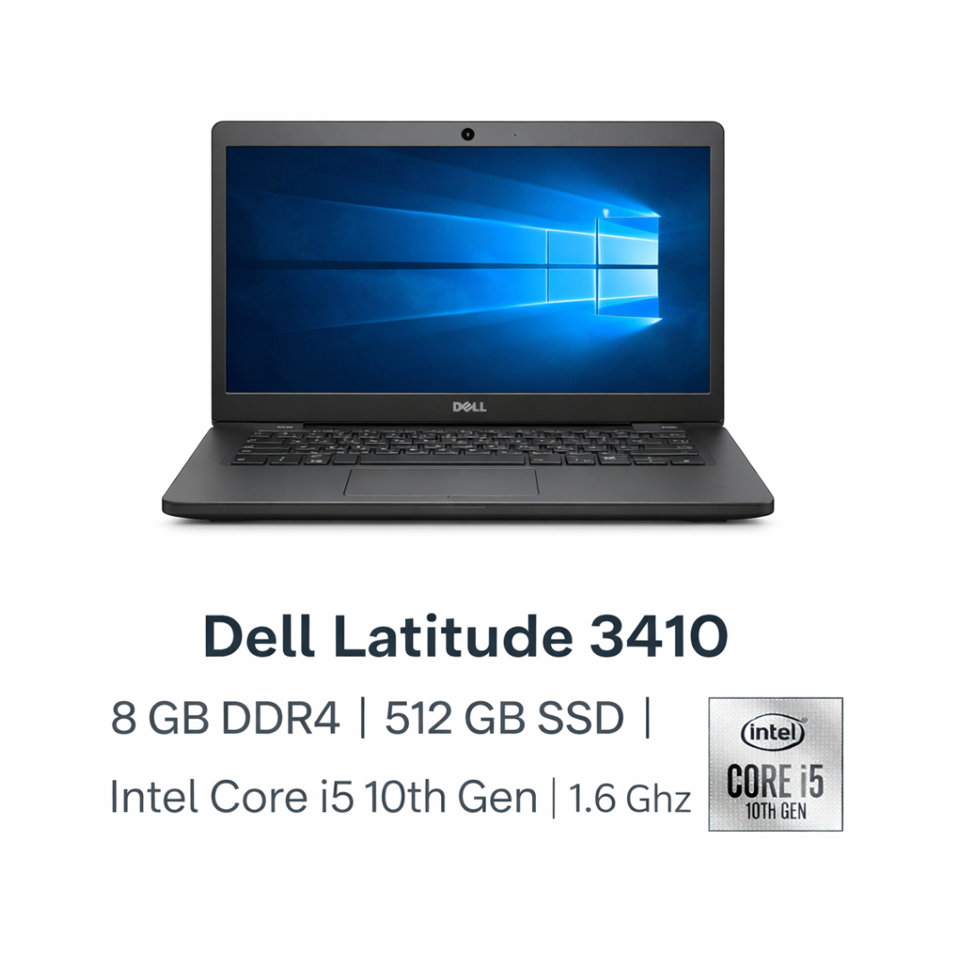 Dell Dell Latitude 3410 – 8 GB DDR4 – 512 GB SSD – Intel Core i5 10th Gen 1.6 Ghz